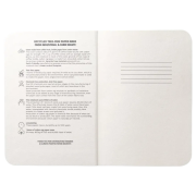 The inside of the Semi Rigid Coffee Notepad from Total Merchandise