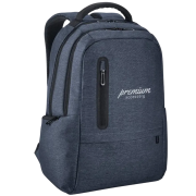 Custom Branded Boston 17" Waterproof Laptop Backpack in Blue from Total Merchandise