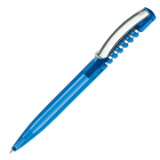Corporate Printed New Spring Clear Pen in Full Blue from Total Merchandise