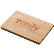 Custom Branded 4mm Bamboo Magnet in Natural with a printed design from Total Merchandise