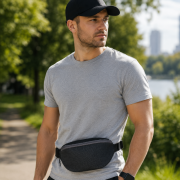 Lifestyle image of the Promotional Waist Bag by Total Merchandise
