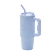 Branded Embrace 900ml RCS Recycled Stainless Steel Tumbler in Light Blue from Total Merchandise