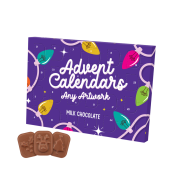Custom Branded Mini Milk Chocolate Advent Calendar with a full colour design from Total Merchandise