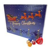 Personalised Lindor Advent Calendar in White printed with your company logo from Total Merchandise