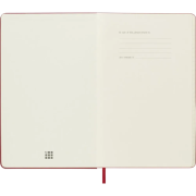 The front page that's in the Moleskine Large Hard Cover 12 Month Weekly Planner