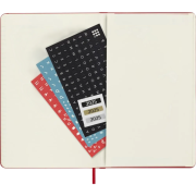 The back page and envelope included in the Moleskine Large Hard Cover 12 Month Weekly Planner