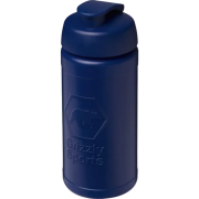Promotional 500ml Baseline Rise Sports Bottle with Flip Lid in Blue/Blue from Total Merchandise