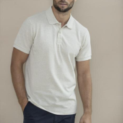 Lifestyle image of Short Sleeve Unisex Aware™ Recycled Polo Shirt
