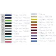 Available ribbon colours for the 12 Week Wellness Journal from Total Merchandise