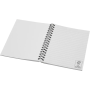 An image of the inside of the Recycled A6 Colour Spiral Notebook from Total Merchandise