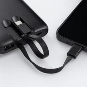 Custom Branded Recycled Pulse Express 5000mAh Power Banks in Black from Total Merchandise