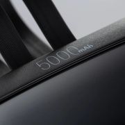 Logo Printed Recycled Pulse Express 5000mAh Power Banks in Black from Total Merchandise