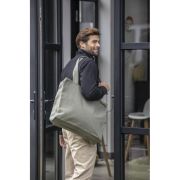 Lifestyle image of the Aware™ Weekender Recycled Tote Bag from Total Merchandise