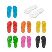 Customisable S/M Flip Flops with PVC Straps printed with your company logo from Total Merchandise