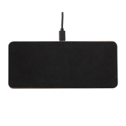 Bottom of the Bamboo Desktop Organiser with Wireless Chargers from Total Merchandise