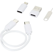 Custom Recycled Plastic Modular Charging Cable with Phone Holder