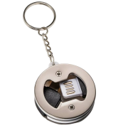 Customisable 3-in-1 Charging Cable Keyring in White branded with your logo from Total Merchandise