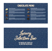 Chocolate Menu for the Truffle Selection Box from Total Merchandise