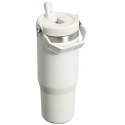 Promotional Stanley 890ml IceFlow™ Flip Straw Tumbler in Frosted White from Total Merchandise
