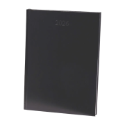 Personalisable A4 Daily Diary in Black branded with your company logo from Total Merchandise