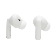 Custom Printed RCS Recycled Plastic Liberty Pro Wireless Earbuds in White from Total Merchandise