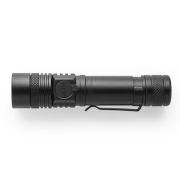 Custom Branded 5W Rechargeable Torches in Black branded with your logo from Total Merchandise