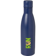 Custom Branded 500ml Recycled Stainless Steel Insulated Water Bottle in Blue from Total Merchandise