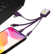 Lifestyle image of the Tucker Dual Adapter Multi Charger from Total Merchandise