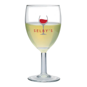 Customisable Savoie Wine Glass in Clear branded with your logo from Total Merchandise