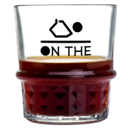 Custom Branded New York Rocks Glass in Clear with a design from Total Merchandise