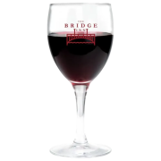 Logo Branded Elegance Wine Glass with a printed design from Total Merchandise
