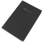 100% Recyclable A5 Notebook in Black