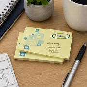 Lifestyle image of the A7 Coloured Sticky Note Mates by Total Merchandise