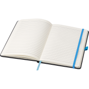 Customisable Soft Feel A5 Notebook in Light Blue customised with your logo from Total Merchandise