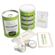 Logo branded Starter Welcome Handy Can Kit with a full colour design from Total Merchandise