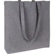 Customisable Newchurch Recycled Cotton Big Tote Shopper Bag in Grey from Total Merchandise