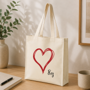 Lifestyle image of the Natural Aylesham Recycled Tote Bag by Total Merchandise