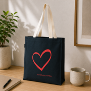 Lifestyle image of the Coloured Aylesham Recycled Tote Bag