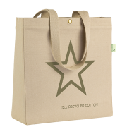 Chevening Heavyweight Recycled Cotton Tote Bag in Natural Biscuit