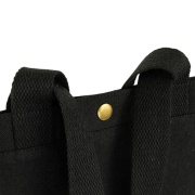 Custom Branded Coloured Chevening 12oz Recycled Cotton Tote Bag in Black Blue from Total Merchandise