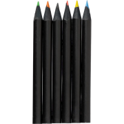 Customisable Noir Recycled Colouring Pencil Sets in Black with your logo from Total Merchandise