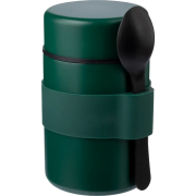 Personalisable Stainless Steel Double Walled Lunch Pot in Green printed with your company logo