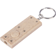 Promotional Wheatstraw Torch Keyring in Brown printed with your company logo from Total Merchandise