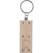 Branded Wheatstraw Torch Keyring in Brown printed with your company logo from Total Merchandise