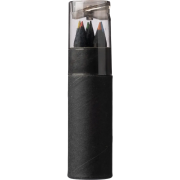 Promotional Noir Recycled Colouring Pencil & Sharpener Set with your logo from Total Merchandise