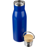 Personalisable 500ml Recycled Stainless Steel Bottle in Blue with your logo from Total Merchandise