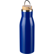 Custom Printed 500ml Recycled Stainless Steel Bottle in Blue with your logo from Total Merchandise