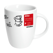 Custom Branded Elite Porcelain Mug in White branded with your company logo from Total Merchandise