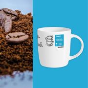 Personalised Elegant Porcelain Mug in White printed with your logo from Total Merchandise