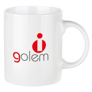 Logo Printed Maxi Porcelain Mug in White customised with your logo from Total Merchandise